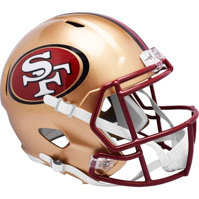 San Francisco 49ers Riddell 1996-2008 Speed Throwback Replica Helmet