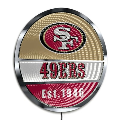 San Francisco 49ers Three-Cell Circular Infinity Light