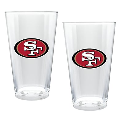 San Francisco 49ers Two-Piece 16oz. Double Play Pint Glass Set