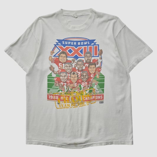 Super Bowl XXIII Fruit of the Loom 1988 T-shirt - White - XL by Fanatics Real Vintage