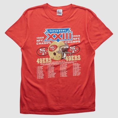Super Bowl XXIII Garan 1988 T-shirt - Red - S by Fanatics Real Vintage