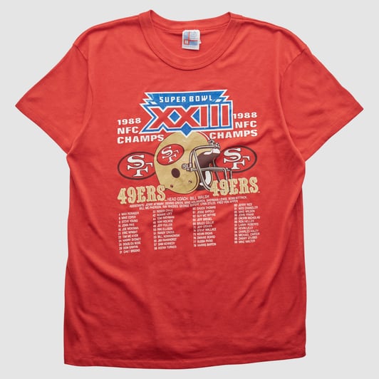 Super Bowl XXIII Garan 1988 T-shirt - Red - S by Fanatics Real Vintage