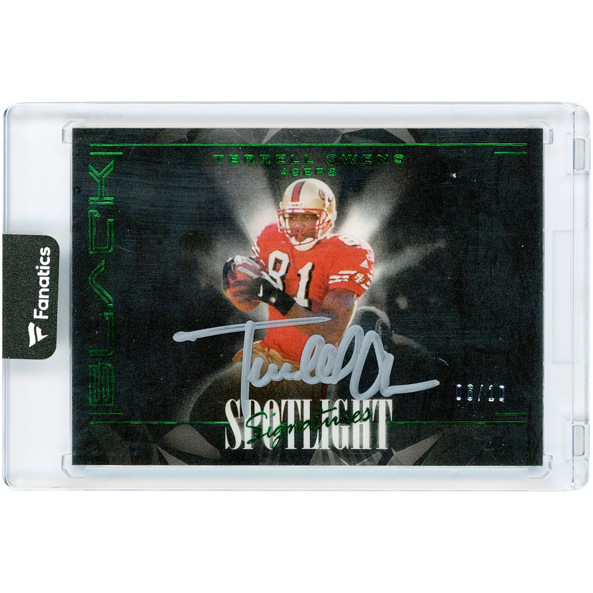 Terrell Owens San Francisco 49ers Autographed 2024 Panini Black 