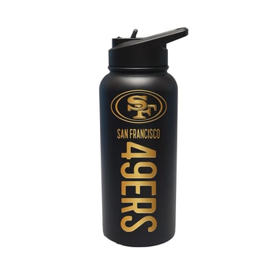 San Francisco 49ers The Memory Company 32oz. Stainless Steel Gold Lettering Tumbler