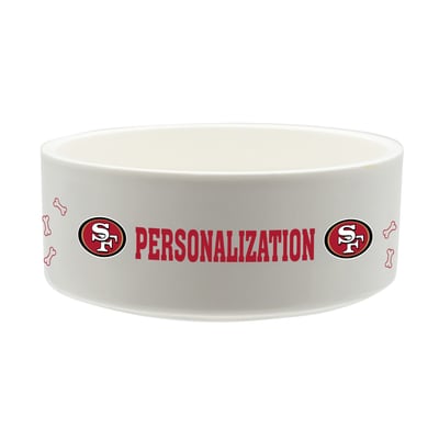 San Francisco 49ers The Memory Company 35oz. Personalized Ceramic Pet Bowl