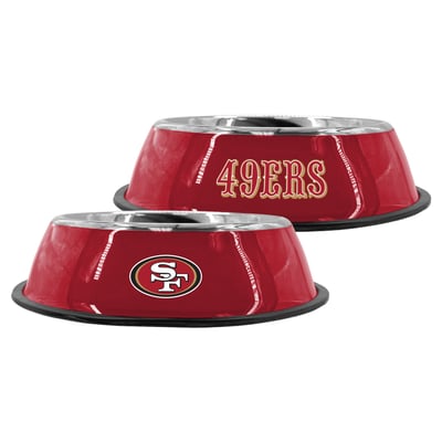 San Francisco 49ers The Memory Company 9" Stainless Steel Pet Bowl