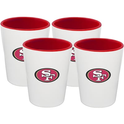 San Francisco 49ers The Memory Company Four-Pack Ceramic Shot Glass Set