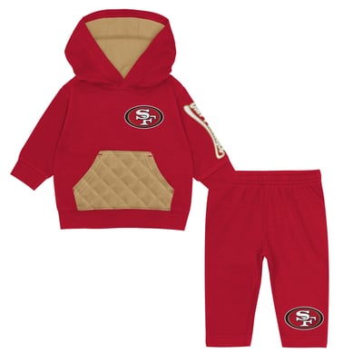San Francisco 49ers Outerstuff Toddler Drive Stopper Hoodie & Pants Fleece Set - Scarlet