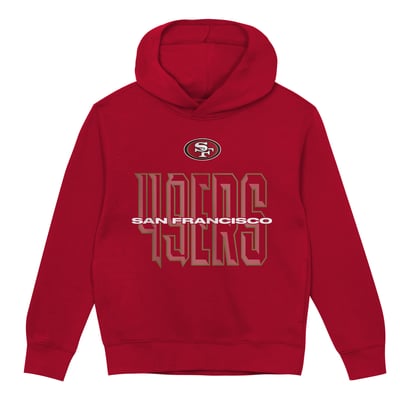 San Francisco 49ers Outerstuff Toddler Field General Fleece Hoodie - Scarlet