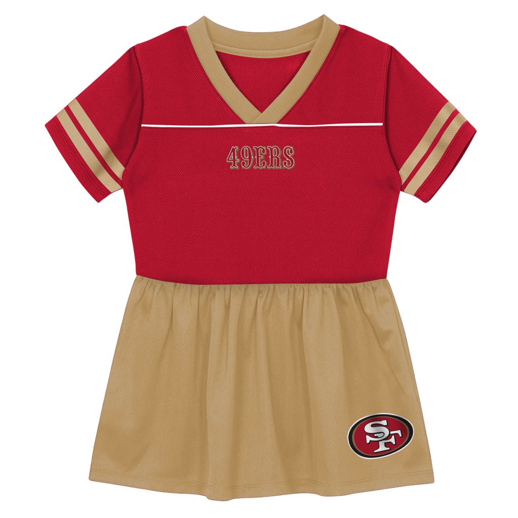 Toddler Outerstuff Scarlet San Francisco 49ers Stadium Lights V-Neck Fashion Football Jersey Dress