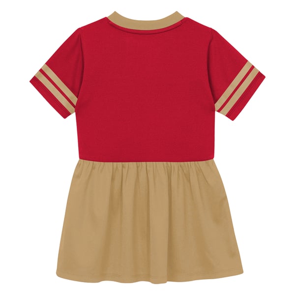 Toddler San Francisco 49ers Outerstuff Scarlet Stadium Lights V-Neck Fashion Football Jersey Dress