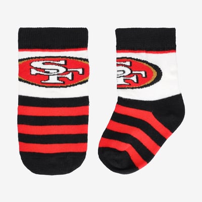  San Francisco 49ers Starter Toddler Rugby Block Socks - Black