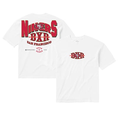 San Francisco 49ers Born x Raised Unisex Block Letter T-Shirt - White
