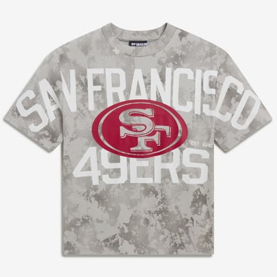  San Francisco 49ers Off Season x NFL Unisex Camo Graphic T-Shirt - Gray