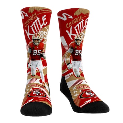 George Kittle San Francisco 49ers Rock Em Unisex Playmaker Crew Socks