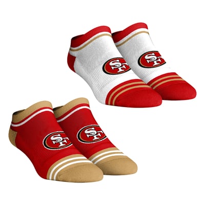 San Francisco 49ers Rock Em Unisex Two-Pack Team Color Low-Cut Ankle Socks - Maroon
