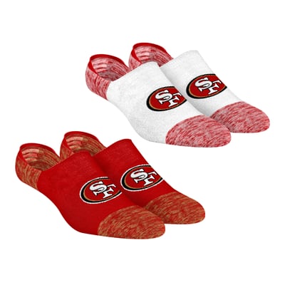 San Francisco 49ers Rock Em Unisex Two-Pack Marl No-Show Socks