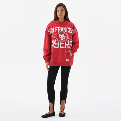  San Francisco 49ers Off Season x NFL Unisex Oversized Hoodie - Scarlet