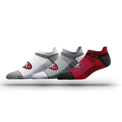 San Francisco 49ers Strideline Unisex Three-Pack Team Logo Ankle Socks Set