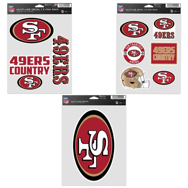 Custom San Francisco 49ers Vinyl Decal - Choose Your Size & Color! For Jeep, Car, Truck