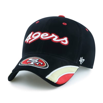 San Francisco 49ers '47 Women's Velvet Denim Script MVP Adjustable Hat - Black