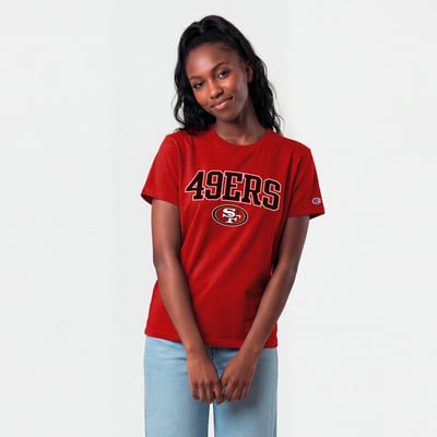 San Francisco 49ers Champion Women's Arched Over Logo T-Shirt - Cardinal
