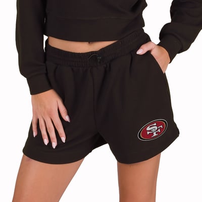  San Francisco 49ers Concepts Sport Women's Kingston Knit Lounge Short - Black