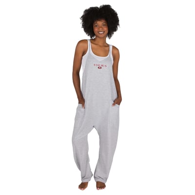 San Francisco 49ers Concepts Sport Women's Tallie French Terry Romper - Gray