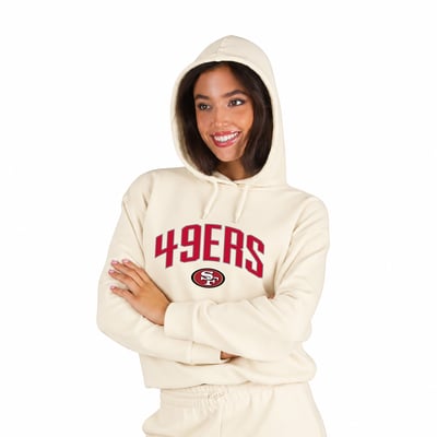  San Francisco 49ers Fanatics Women's Hoodie & Pants Lounge Set - Cream
