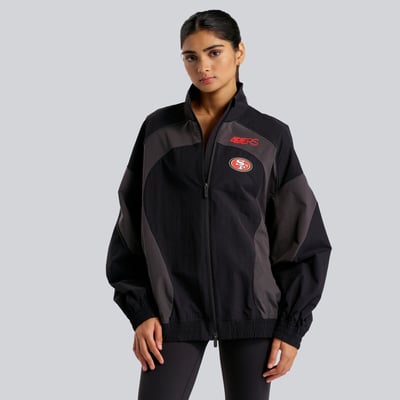 San Francisco 49ers lululemon Women's Ventilated Oversized Track Jacket - Black