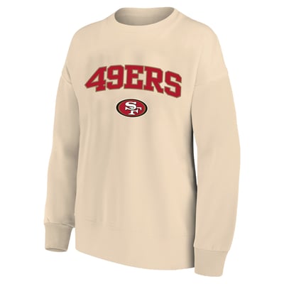 San Francisco 49ers Mitchell & Ness Women's Heart & Soul Plus Size Sweatshirt - Cream