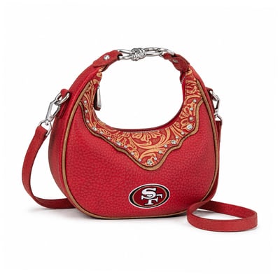 San Francisco 49ers Montana West Women's Crescent Shoulder Bag