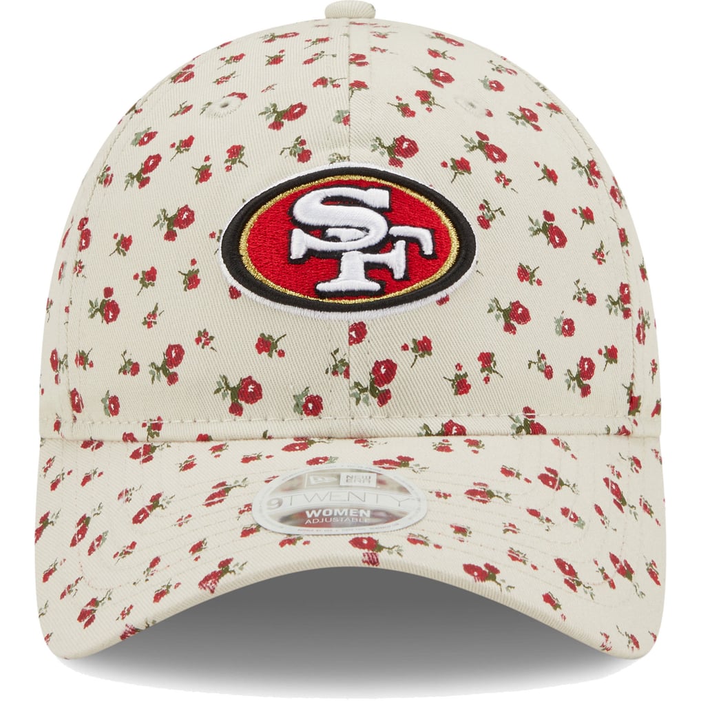 New Era San Francisco 49ers Womens Bucket Hat Cream Floral Lining NFL SF Logo Women main image 4