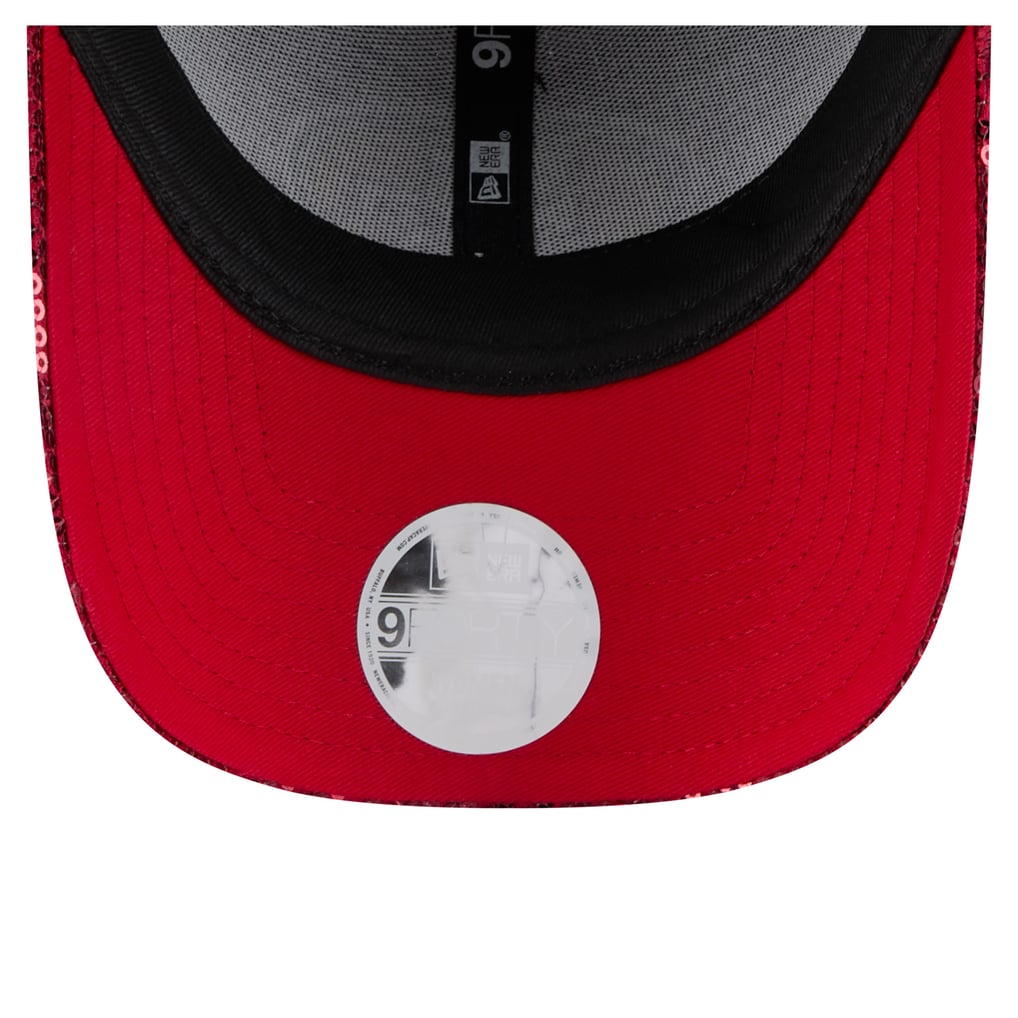 NFL San Francisco 49ers Women’s Red Sequin SF Cadet Military Hat Cap Adjustable Women main image 2