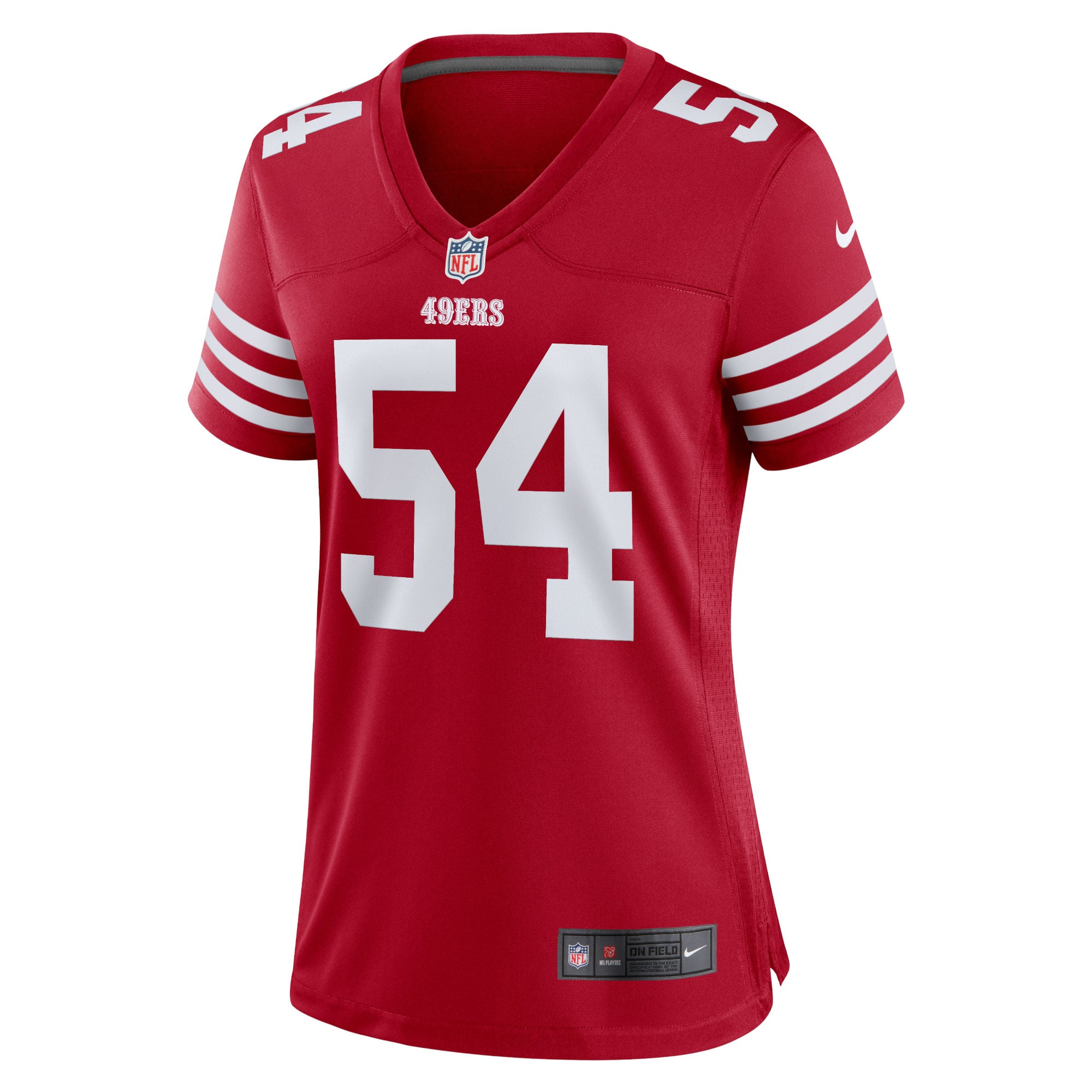 Women's Nike Fred Warner Scarlet San Francisco 49ers Game Player