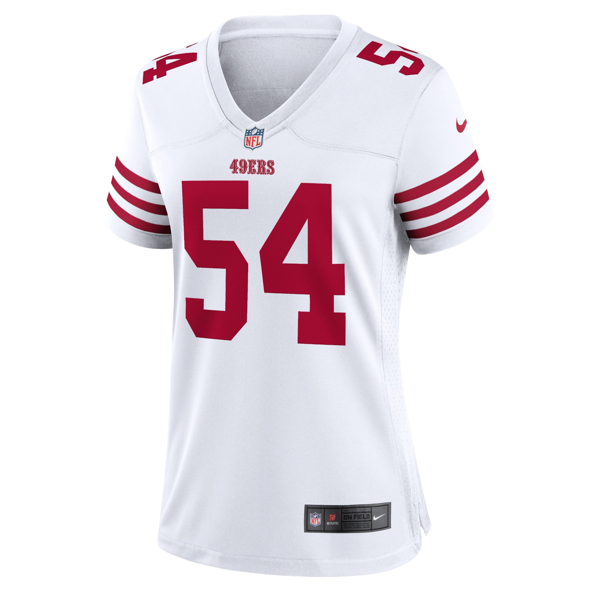 アメフトNFL 49ers ユニフォーム　レディース Women's San Francisco 49ers Fred Warner Nike White Game Jersey