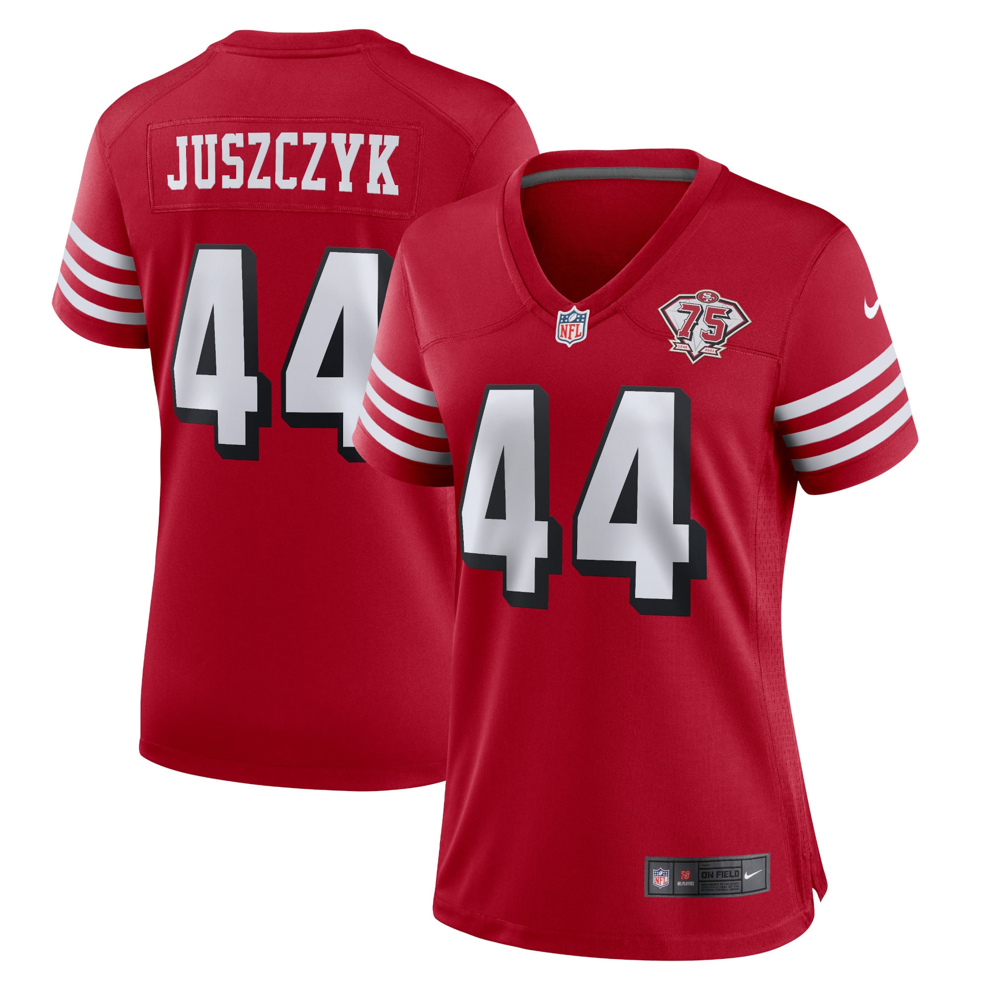 Women's Nike Kyle Juszczyk Scarlet San Francisco 49ers 75th
