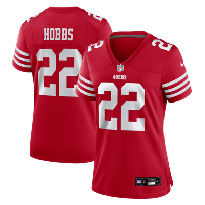 Nate Hobbs San Francisco 49ers Nike Women's Team Game Jersey - Scarlet