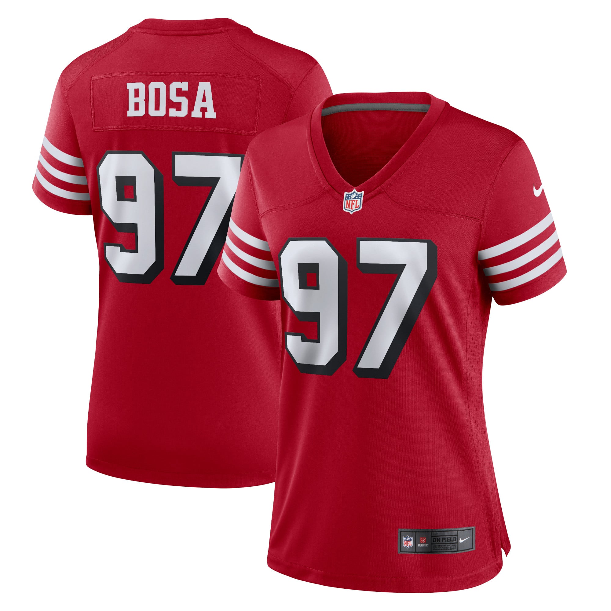 Women's San Francisco 49ers Nick Bosa Nike Red Player Jersey