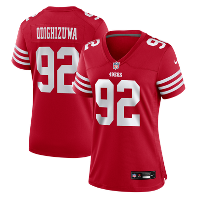Osa Odighizuwa San Francisco 49ers Nike Women's Team Game Jersey -  Scarlet
