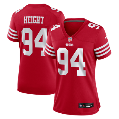 Romello Height San Francisco 49ers Nike Women's Team Game Jersey - Scarlet