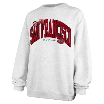 San Francisco 49ers Stoney Clover Lane x '47 Women's Arch Oversized Sweatshirt - Gray