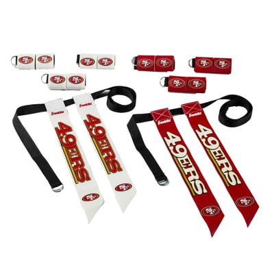 San Francisco 49ers Franklin Sports Youth NFL Flag Football Set
