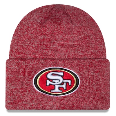 San Francisco 49ers New Era Youth Marled Cuffed Knit Hat - Scarlet