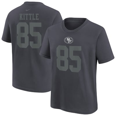 George Kittle San Francisco 49ers Nike Youth Name & Number T-Shirt - Anthracite
