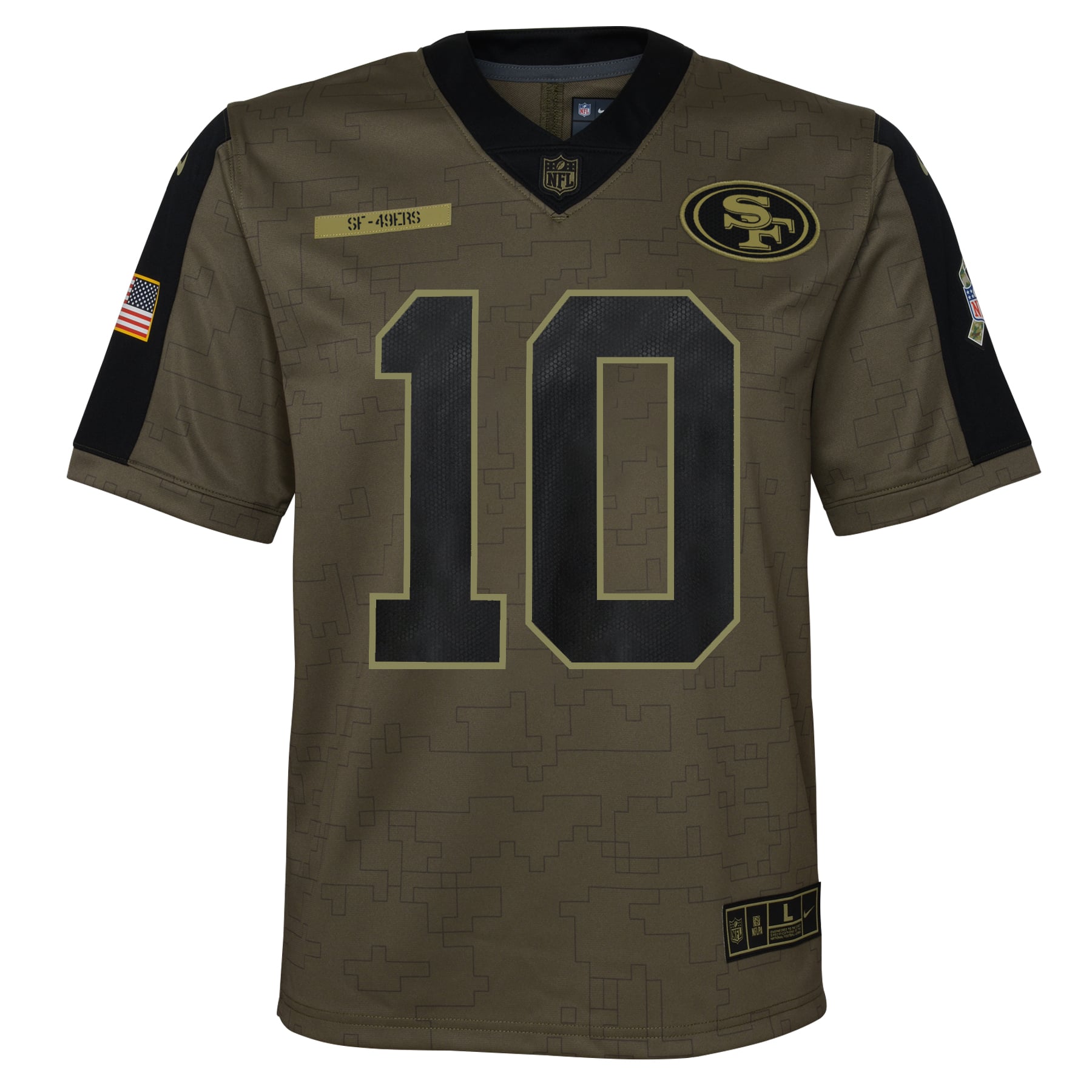 Youth Nike Jimmy Garoppolo Olive San Francisco 49ers Salute To