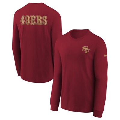 San Francisco 49ers Nike Youth 2025 Rivalries Collection Long Sleeve T-Shirt - Scarlet