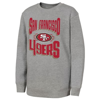 San Francisco 49ers Outerstuff Youth Jet Stream Sweatshirt - Gray