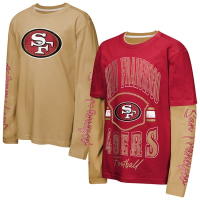 San Francisco 49ers Outerstuff Youth Motion Combo Set - Red/Gold