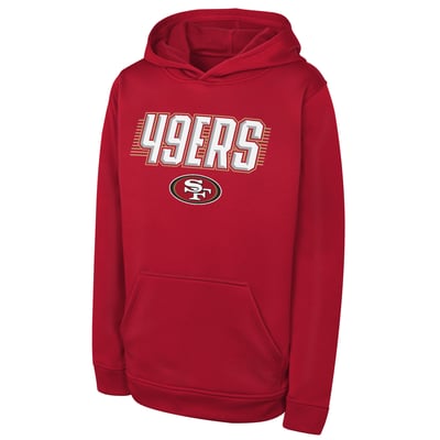 San Francisco 49ers Outerstuff Youth Sack Party Performance Hoodie - Scarlet